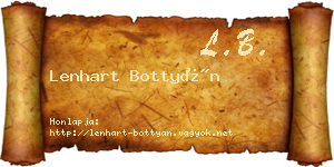 Lenhart Bottyán névjegykártya